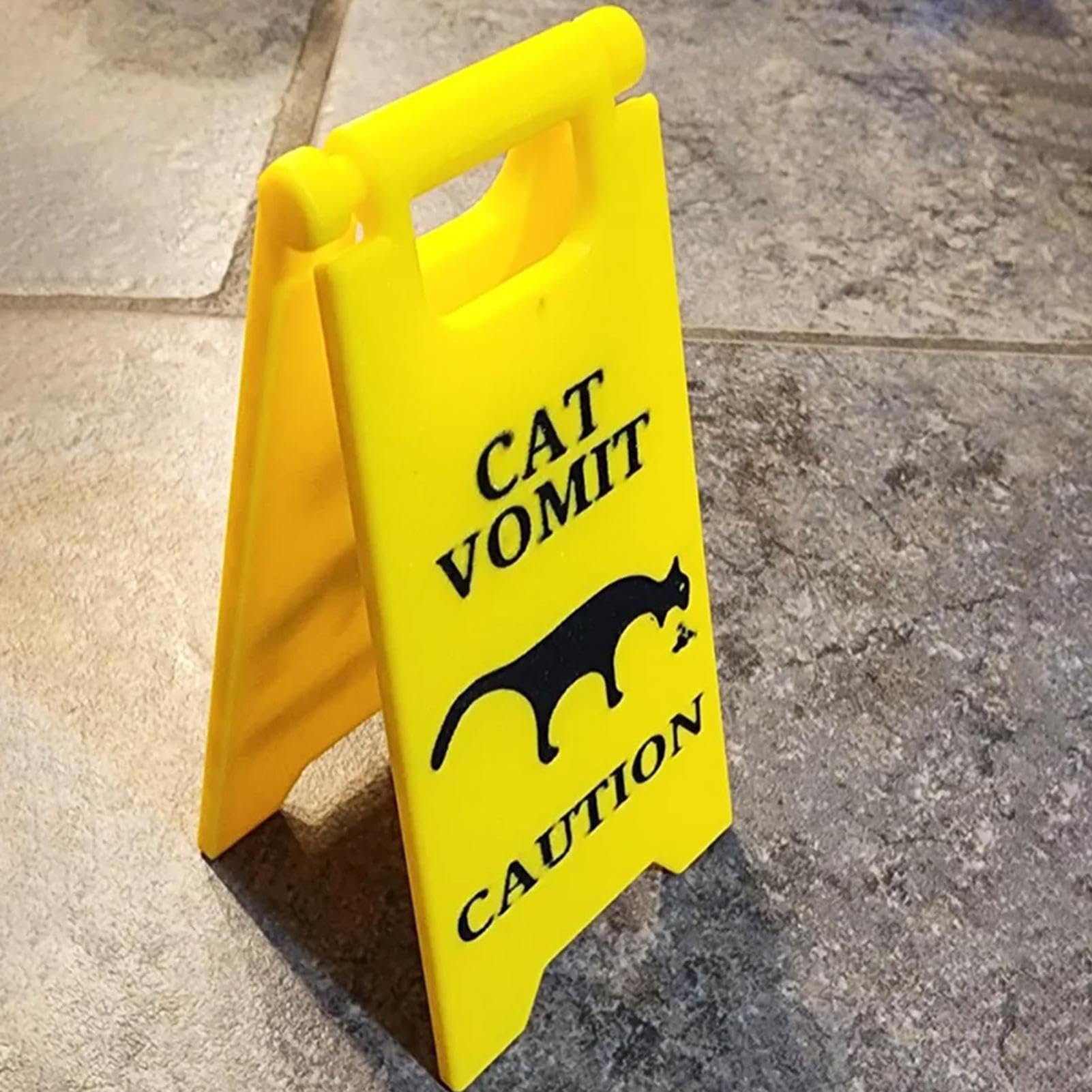Segno Di Avvertimento Vomito Gatto Pavimento Bagnato - Indicatore Di Sicurezza Per Uso Domestico | Segno Di Cautela Per Bagno, Cucina, Camera Da Letto E Soggiorno, Avvisi Per Incidenti Per Anim
