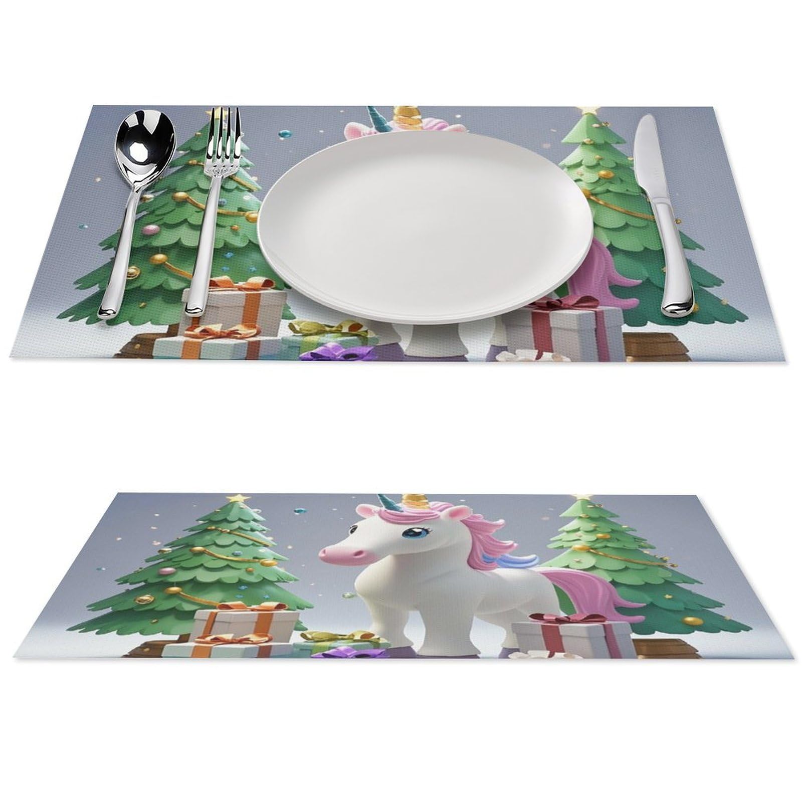 Sets de table pour salle à manger et terrasse lot de 4 tapis de repas en PVC