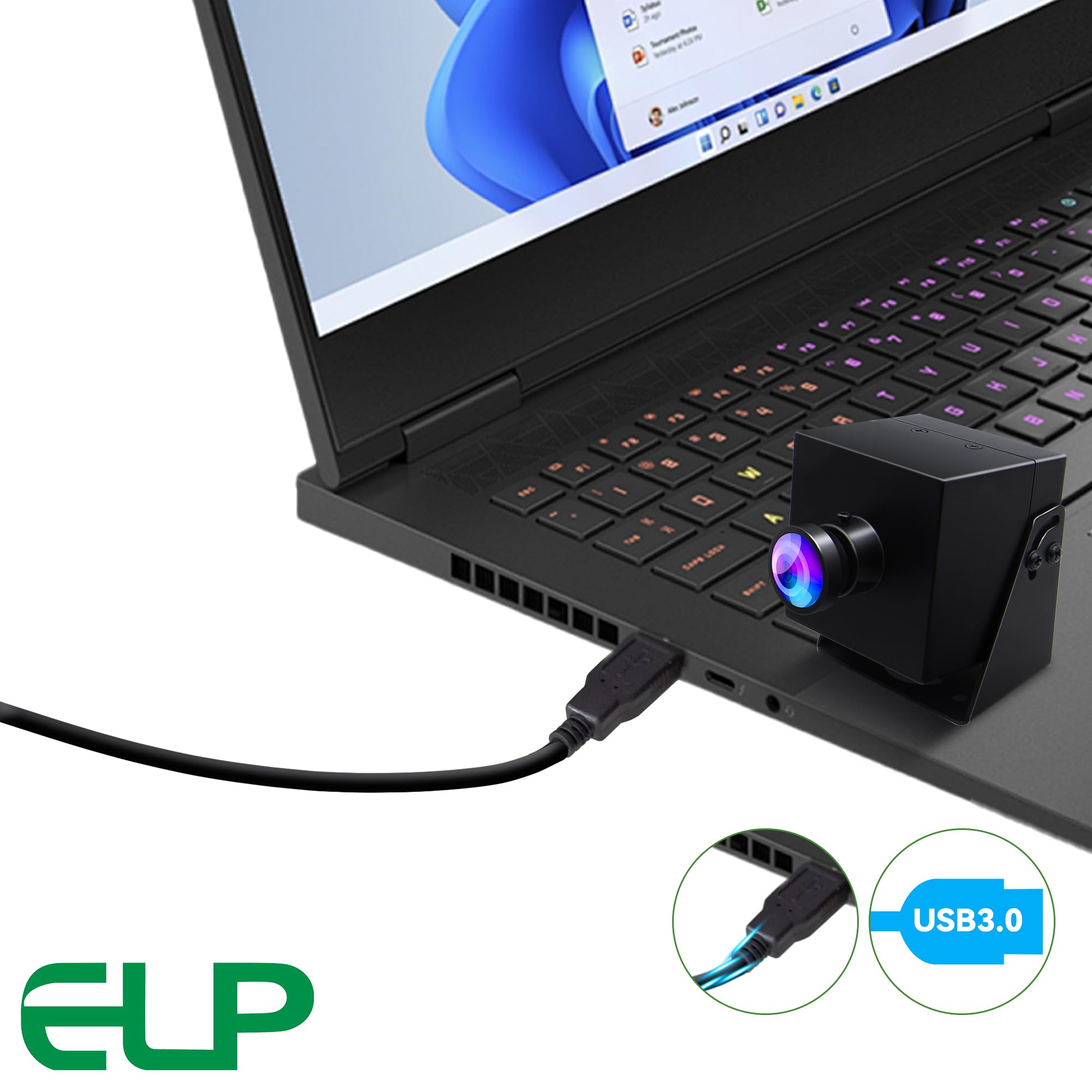 Amazon.co.jp: ELP 4K 60fps HDMI ウェブカメラ USB3.0 デュアル出力 
