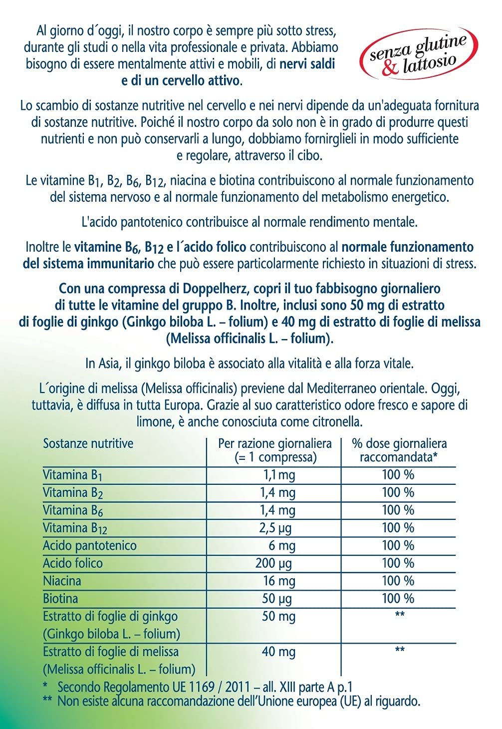 Doppelherz aktiv Stress - gute Nerven Mini-Tabletten, 30 pz Compressa