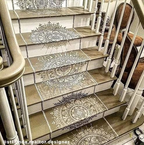 Miniatura 9 de Plantilla de mandala prosperidad reutilizable para paredes puedes hacerlo tú mismo decoración moderna para pared fácil y divertida