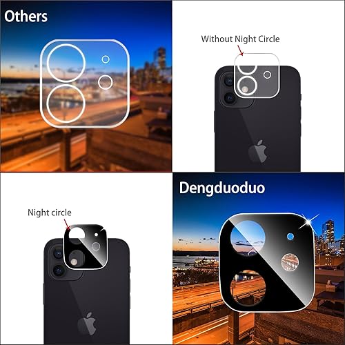 Miniatura 126 de 3 Pack Tempered Glass Camera Lens Protector for iPhone 12 6.1", Ultra HD, 9H Hardness, Anti-Scratch, Case Friendly, Easy to Install