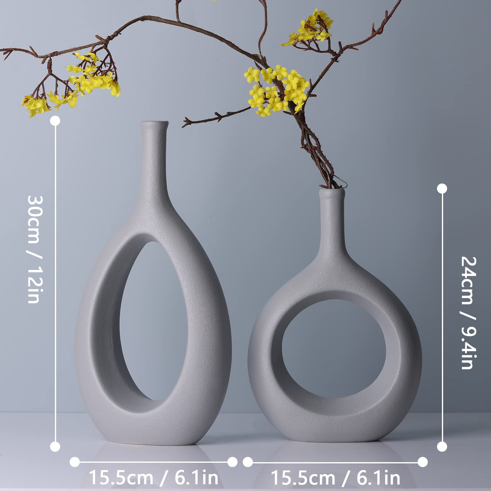 Amazon.co.jp: 花瓶 2個セット (Q) : Home & Kitchen