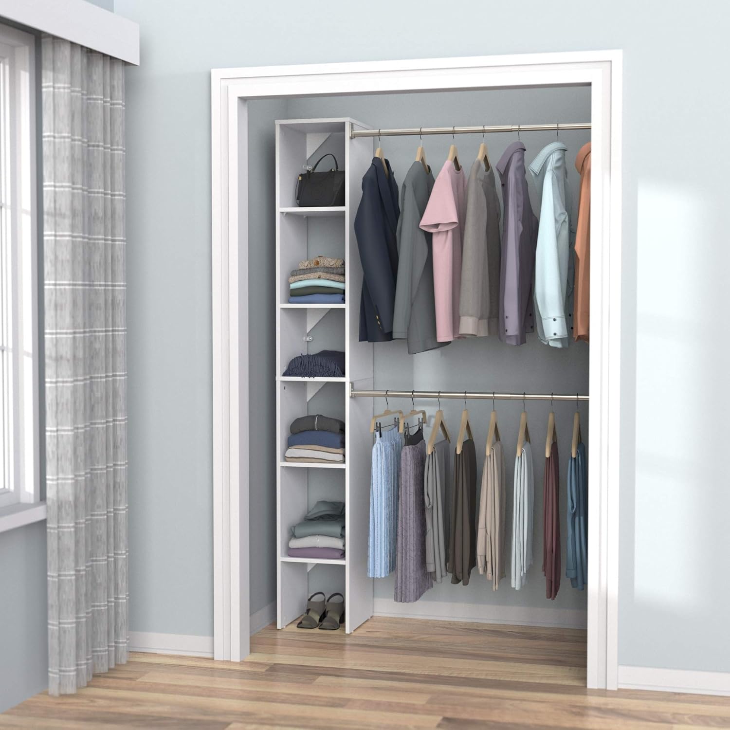 ClosetMaid 4867 SuiteSymphony 12-Inch Starter Tower Kit, Pure White