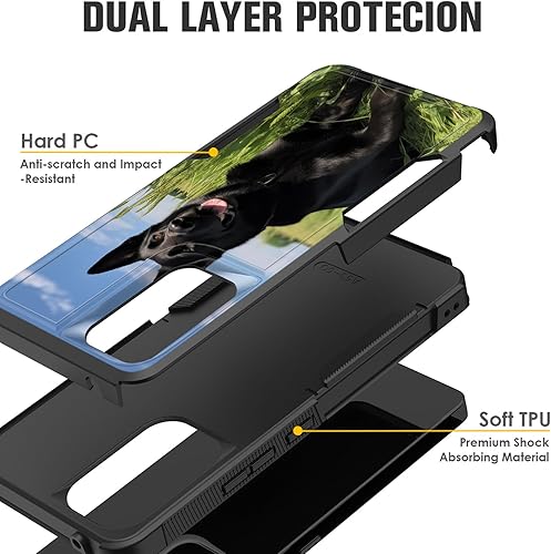 Miniatura 9 de Funda para Galaxy A14 5G, doble capa híbrida resistente a prueba de golpes, policarbonato duro, silicona suave, TPU, funda protectora para Samsung