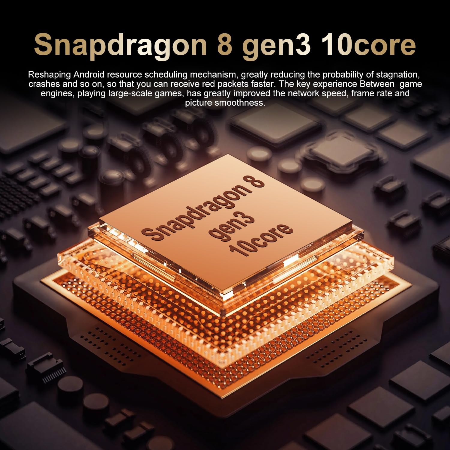 Smartphone S25 Ultra Pro 5G – 16 GB di RAM 1 TB di ROM | 7,3" HD AMOLED 144Hz | 108 MP principale 72 MP ultra-grandangolare | Snapdragon 8 Gen 3 | 8000 mAh | Android 14 | Sbloccato,Desert Gold-1TB