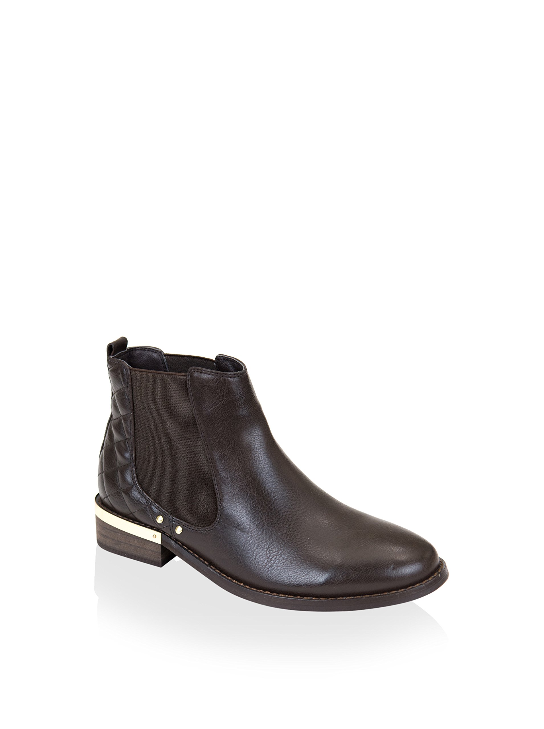 GC Shoes Women's Terra Ankle Boot, Black, 8.5 M US