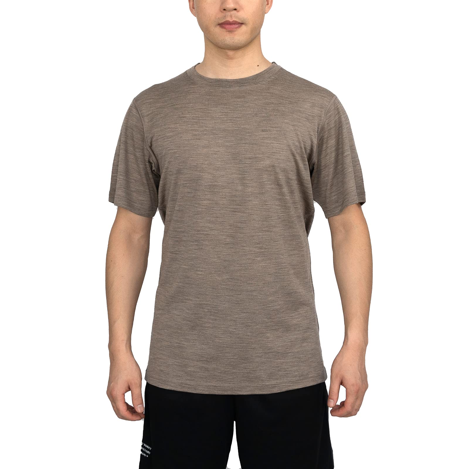 SHEEP RUN100% Merino Wool T Shirt Men's Lightweight Wicking Breathable Base Layer Undershirt