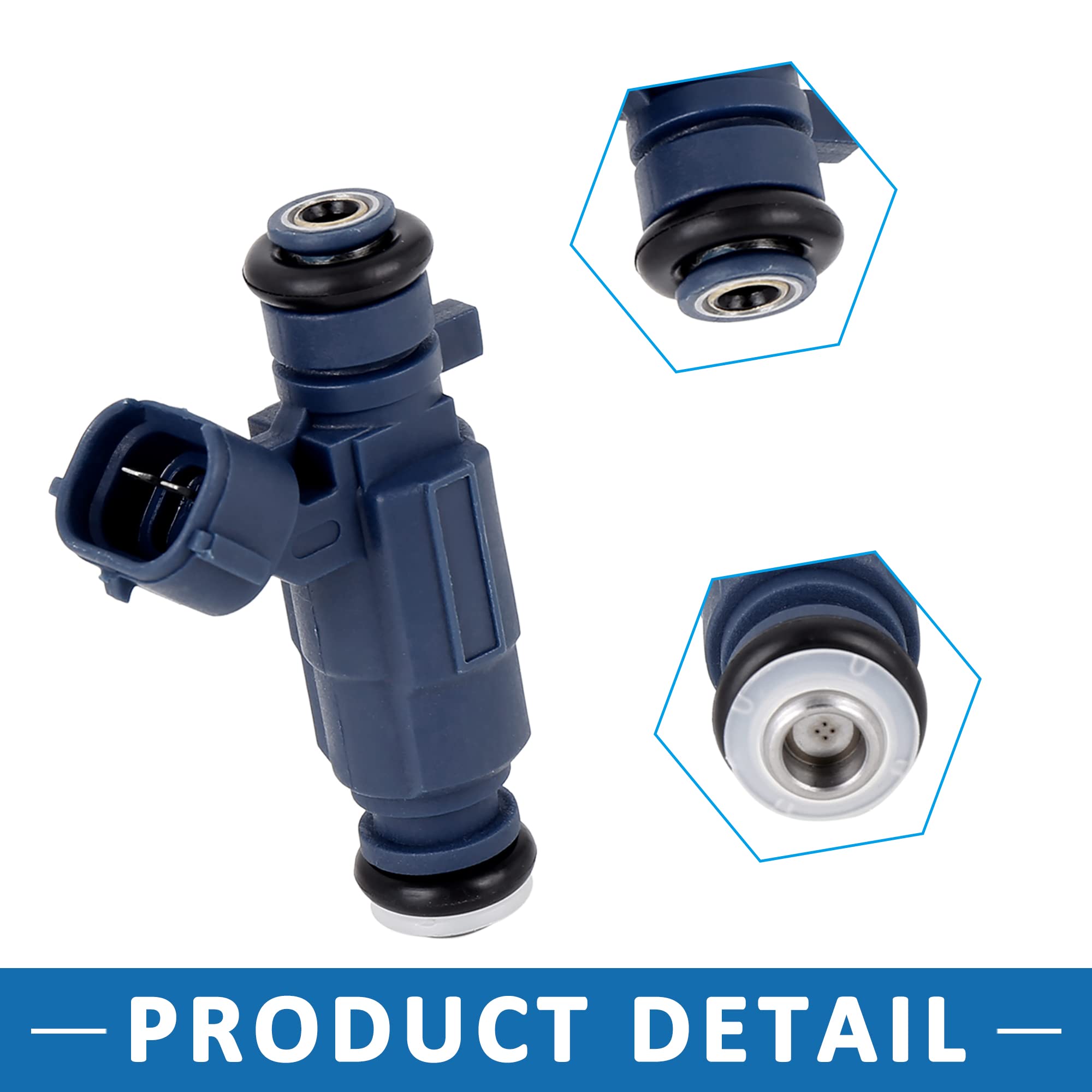 A ABSOPRO Combustible Inyector 35310-2B000 para Hyundai Accent 1.4L 10-14 (Juego de 4)