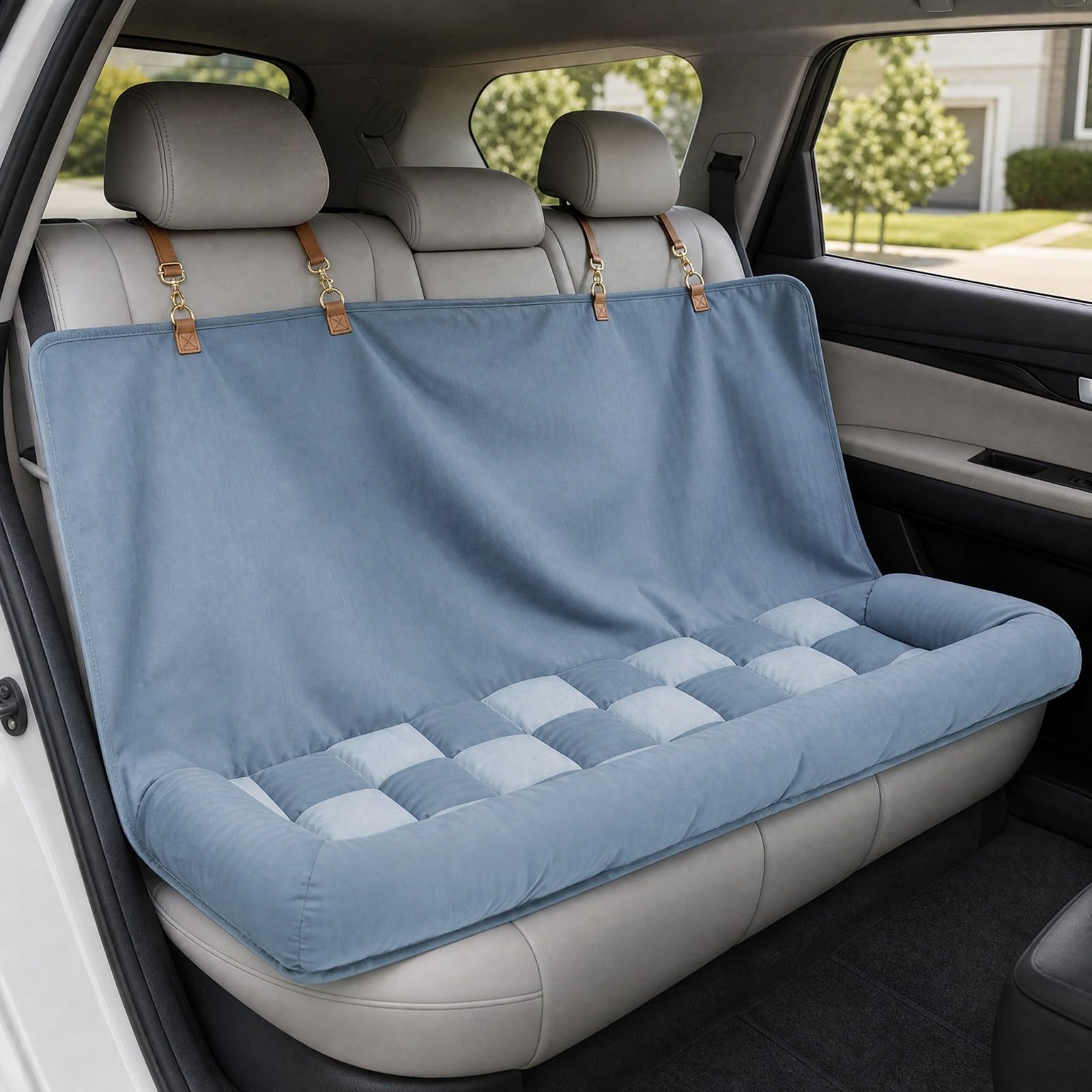 Protector Trasero l Asiento l Coche | Antislizante, Funda Asiento Coche para Mascotas, Cómodo,