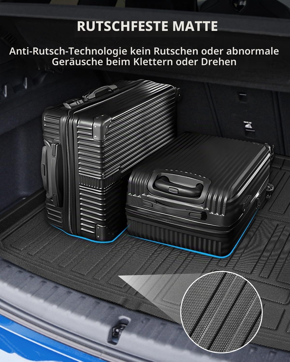 TPE Kofferraummatte BMW X1 Mild Hybrid PHEV / iX1 EV 2023-2026 | Hinten Kofferraum Schutzmatte Original, Kofferraumschutz mit Hohem Rand, Rutschfestes und Wasserdichtes