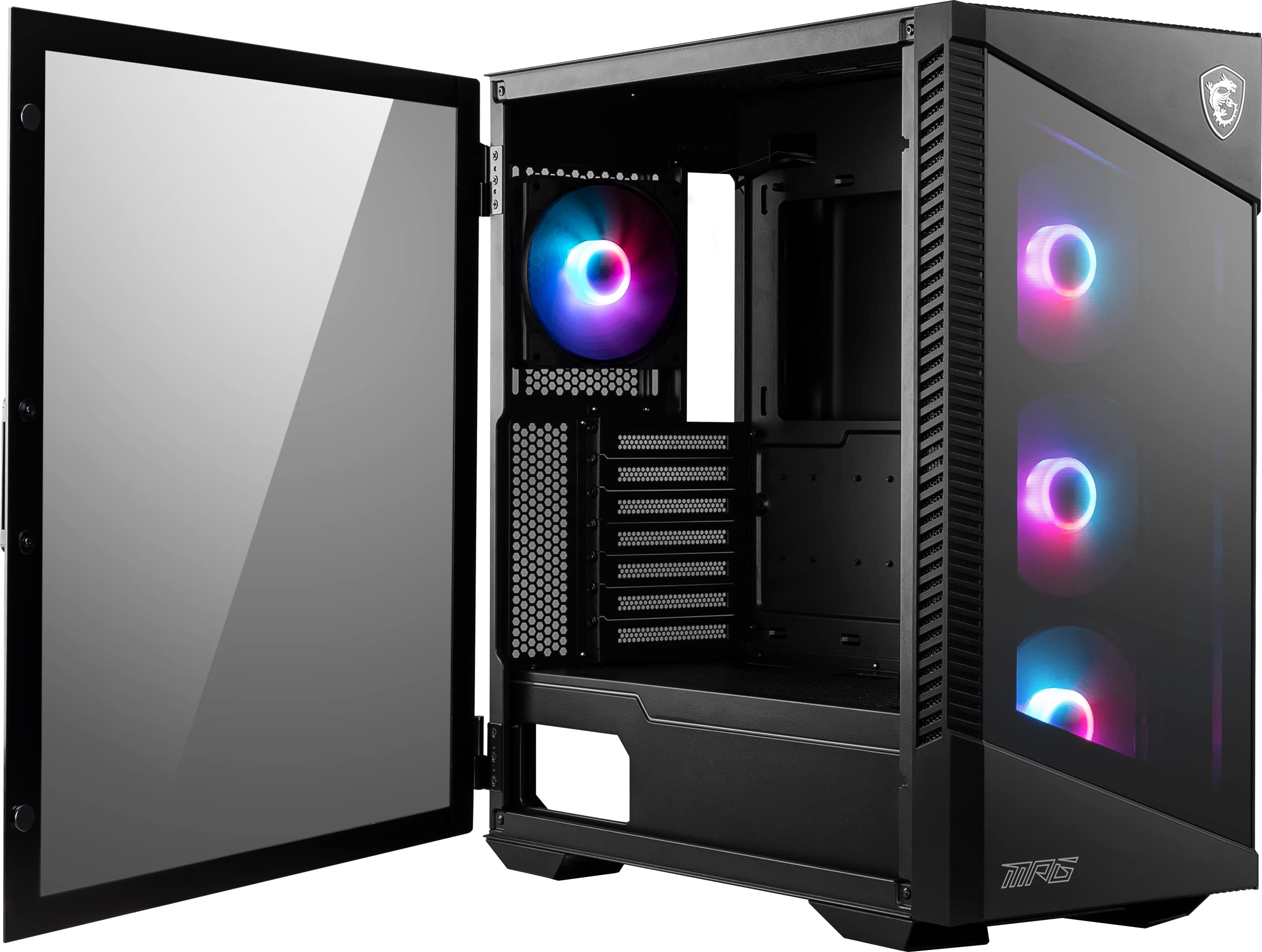 MSI MPG Velox 100R MidTower Gaming PC Case Tempered Glass Side