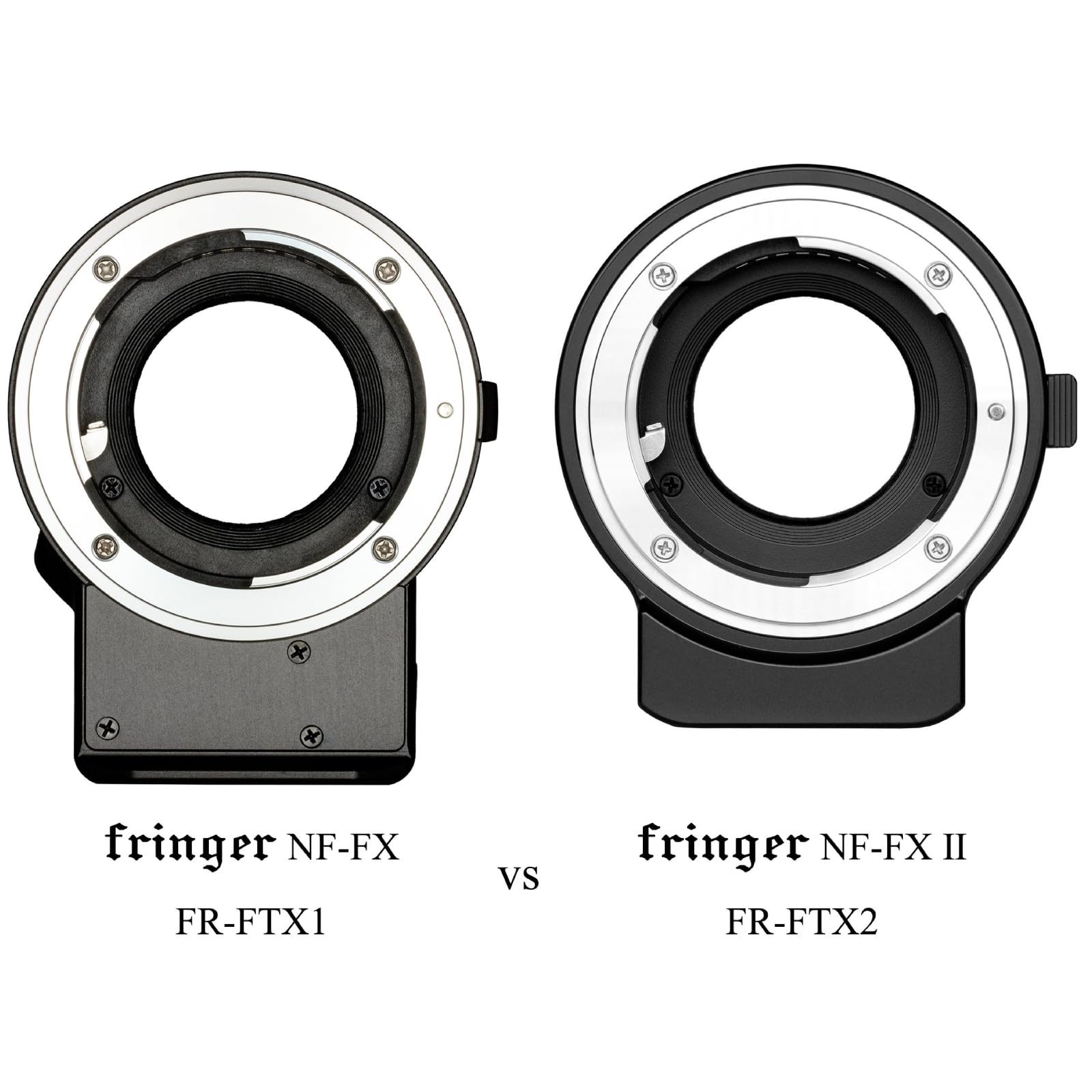 Fringer NF-FX II AF Adattatore per obiettivi Nik F su FX AF-S AF-P Sigm Tamr per X-T3 X-Pro3 XT30 X-T4 X-H1 X-T100 X-T200 e altre. (NF-FX II)