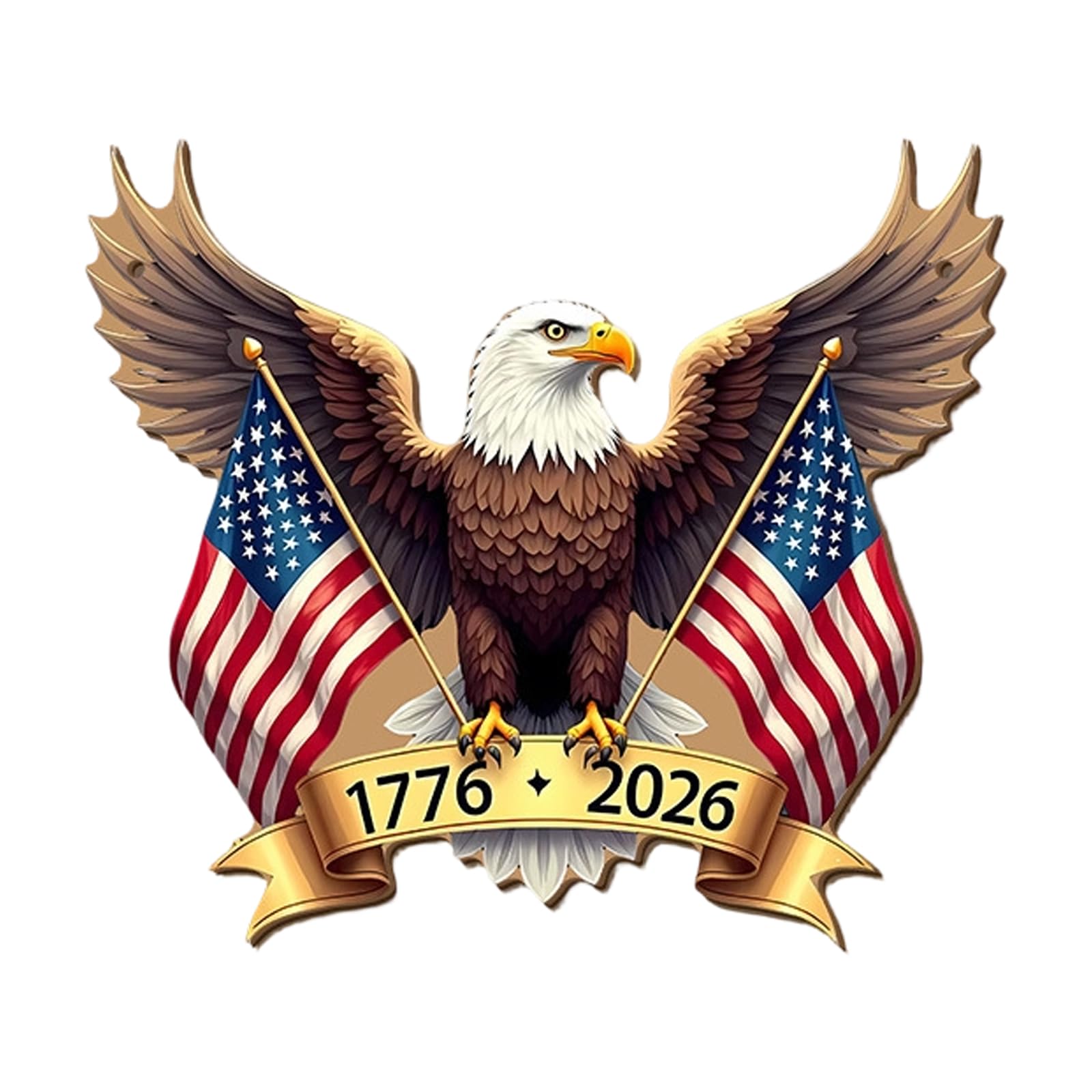 Americans Flag Themed 250 Years Freedoms Wood Wall Plaques Wreath for Holiday Party Decoration Independence Day Decoration