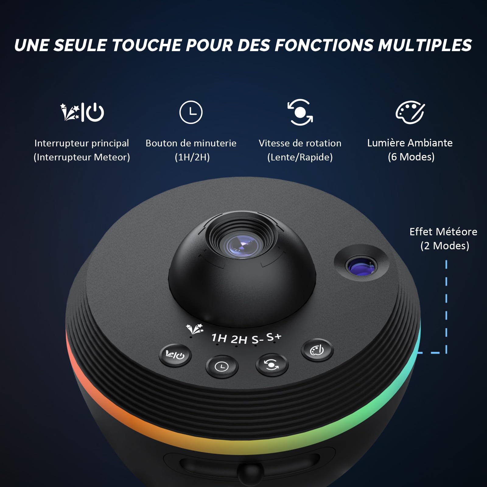 Projecteur Ciel Etoile Projecteur Galaxie Planetarium avec 1 Disque