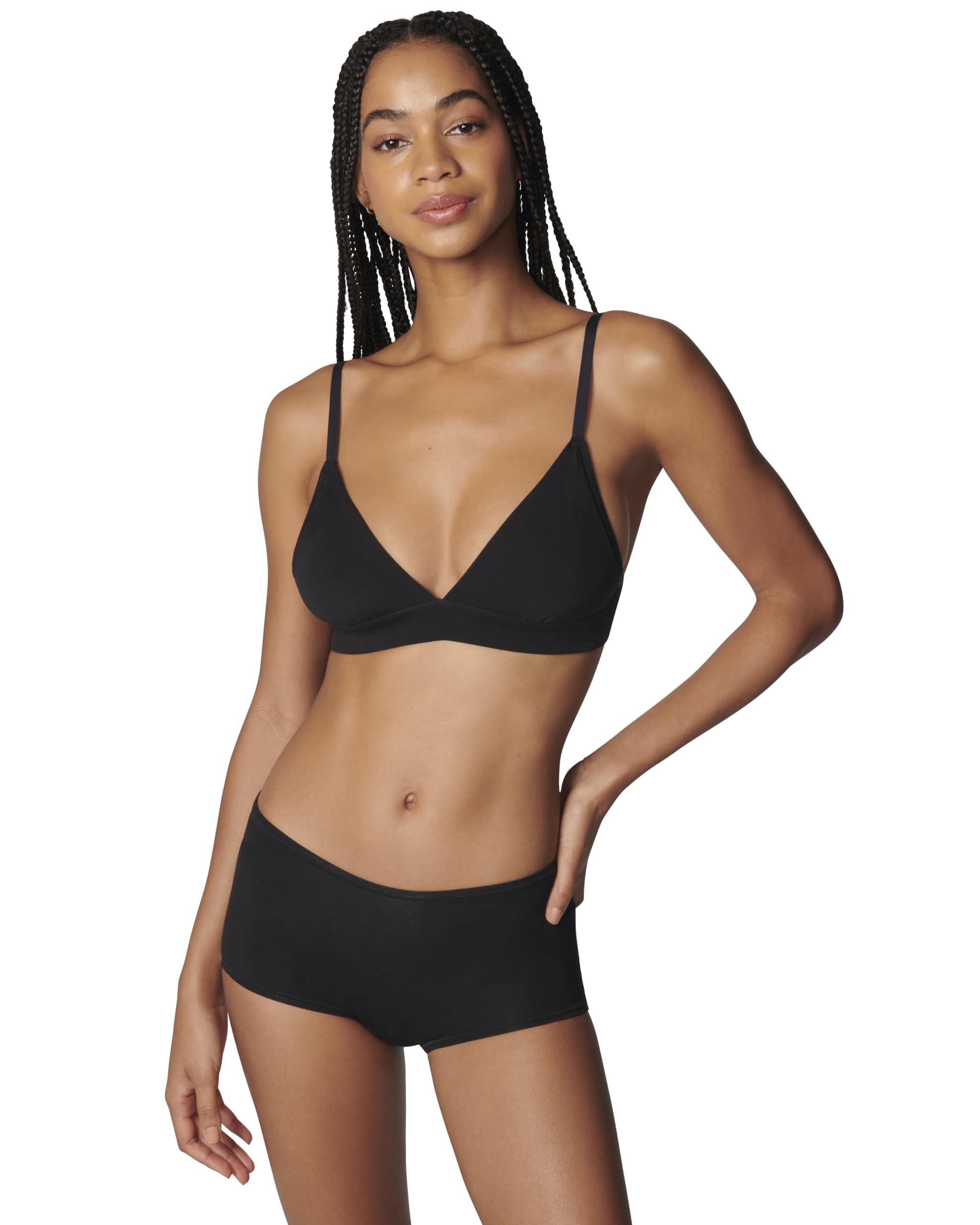 Florence By Mills Women's Black Softie Cotton Shortie Underwear, Xs