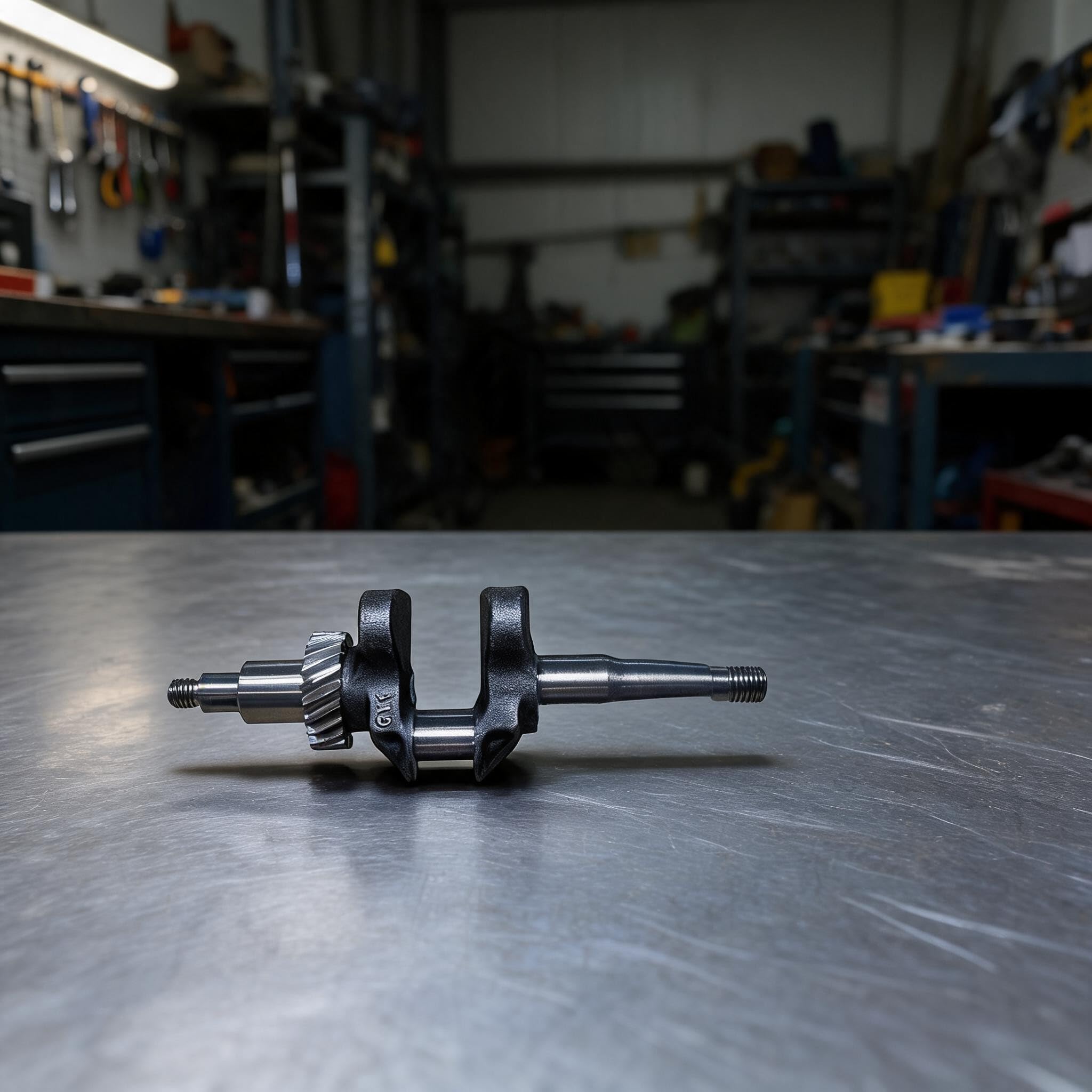 EH12 - Conjunto de cigüeñal de repuesto para maquinaria de compactación de motor OHV, eje de manivela de metal resistente con reducción de vibración, para pieza de ajuste CP26821903H1