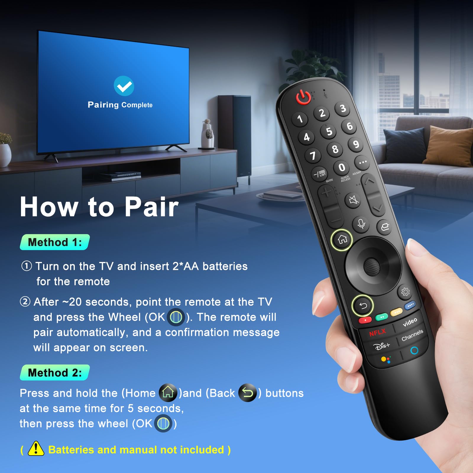 Voice Magic Remote for LG Smart TV Remote Control Replacement with Pointer — Amazon image 3