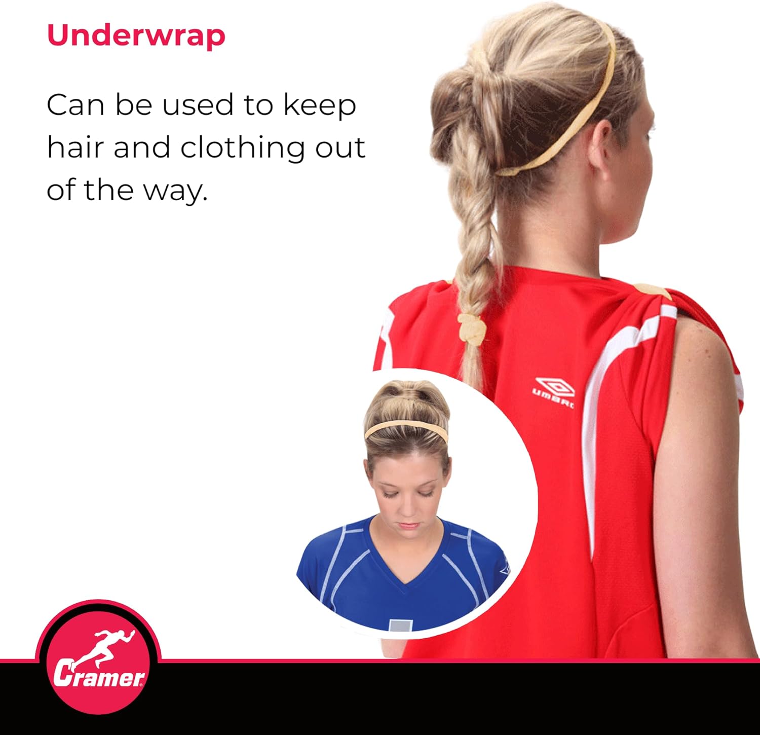 Cramer Tape Underwrap, Bulk Case of 48 Rolls of PreWrap for Athletic Taping, Hair Tie, Headband, Patellar Support, Pre-Wrap Athletic Tape Supplies, 2.75" X 30 Yard Rolls of Pre Wrap, Beige