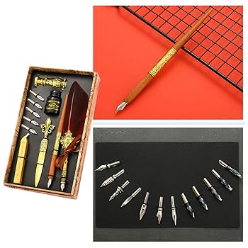 キャンドルホルダー➕羽根ペンセット 61wLPyF9cgL.jpg_BO30,255,255,