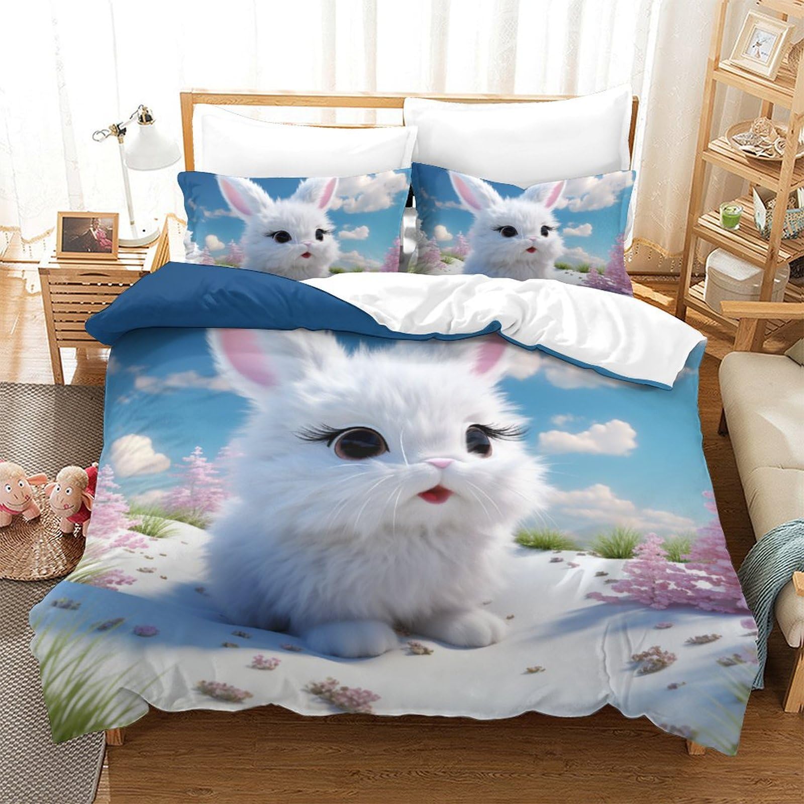 Housse de couette lapin 3D pour transformer la chambre de votre enfant en cocon