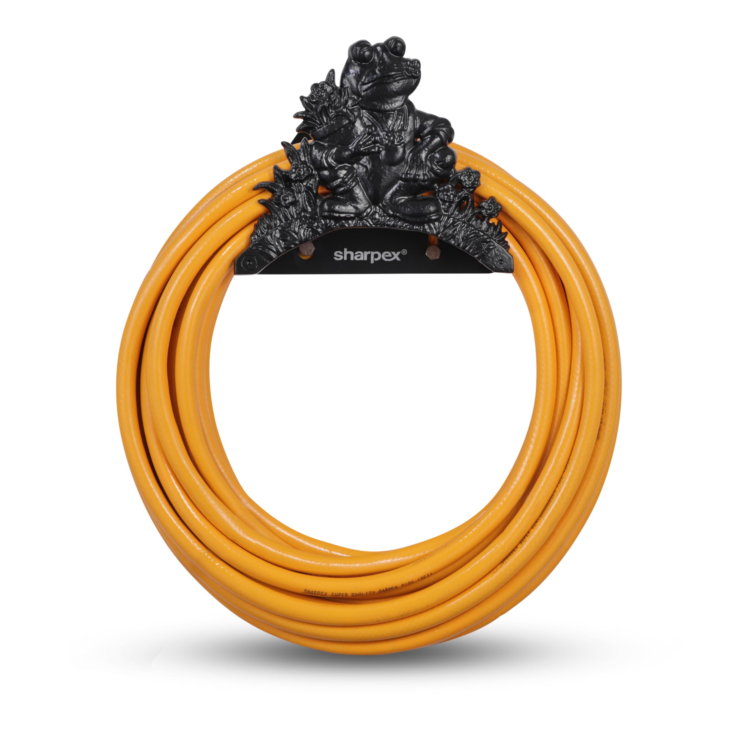 Sharpex DIY Hose Hanger | Decorative Wall Mounted Pipe Holder for Hotel, Backyard, Garden, and Indoor-Outdoor | Heavy Duty Metal Portable Hose Holder-image-40