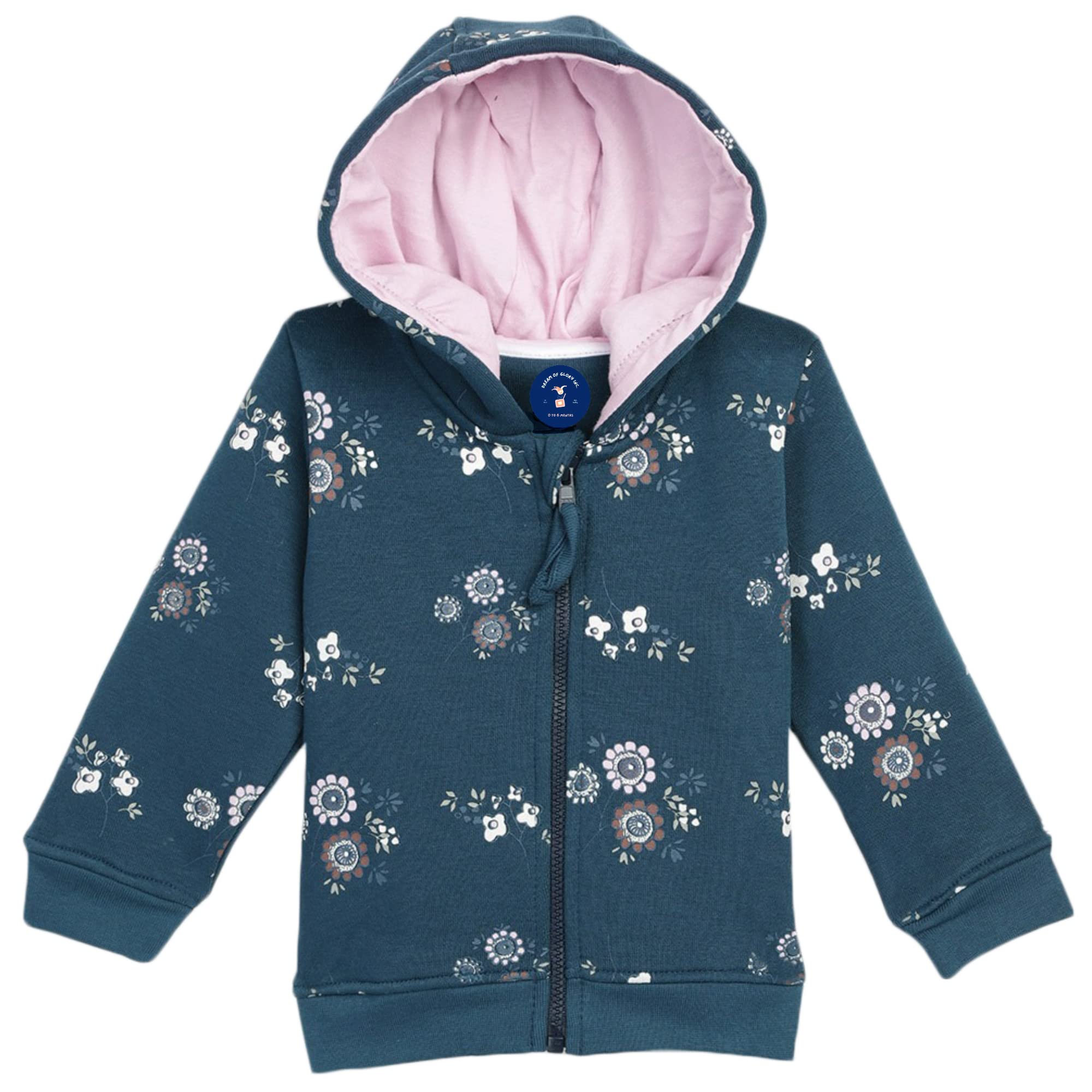 Dream of Glory Inc. Baby Girls Hoodies (DOGI-Girls_IGK655_Athena-Green_18M-24M)