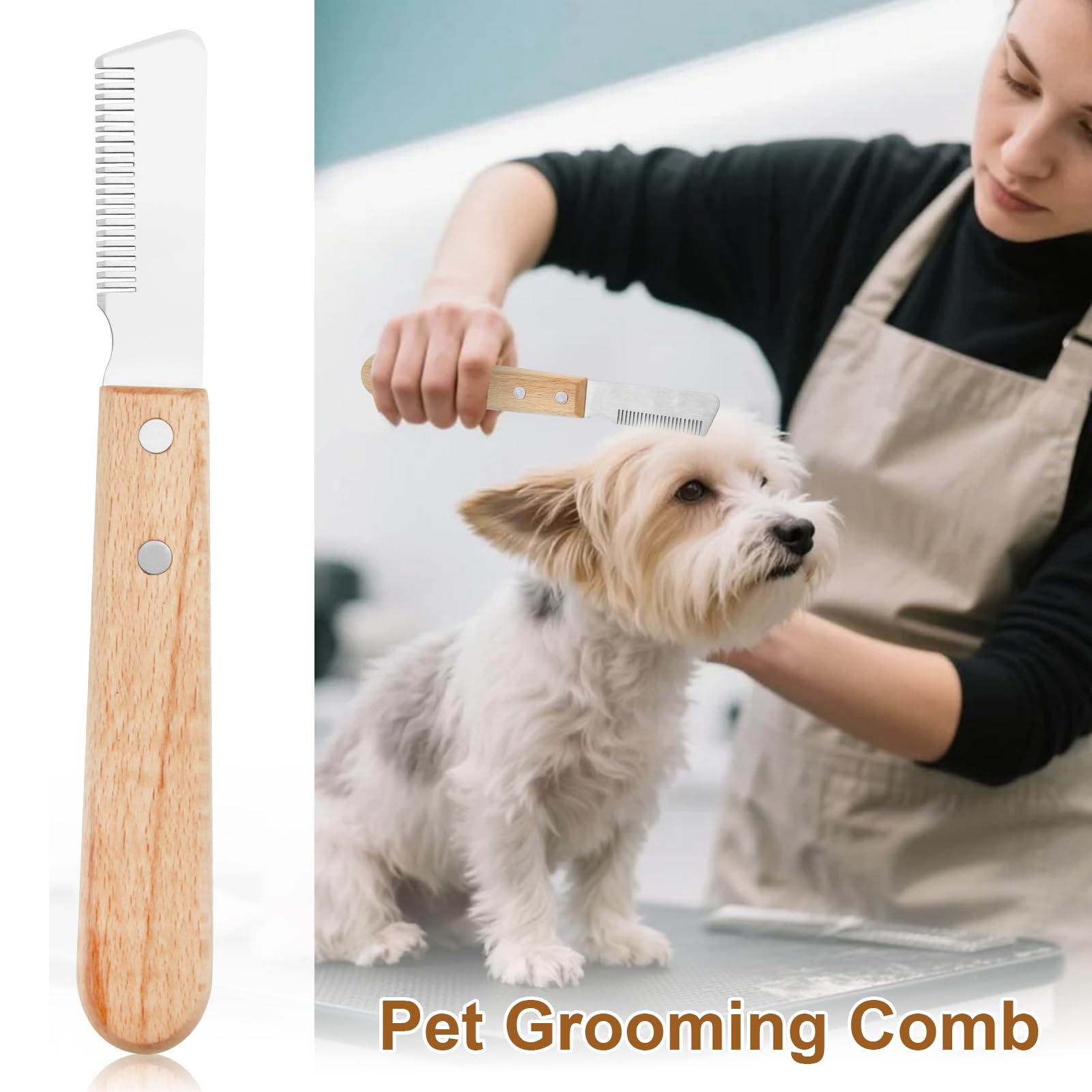 Peigne de Toilettage pour Animaux Domestiques Râteau de Démêlage Réduit