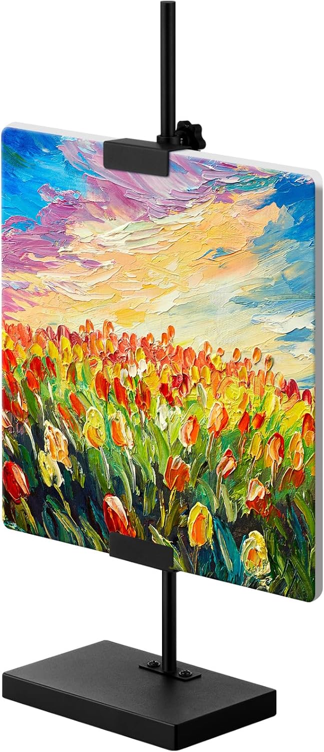 Tabletop Picture Frame Easel Stand Adjustable Metal Frames Holder Stand Table Display Easel Picture Display Floor Art Holder for Home Exhibition Restaurant(1 Pcs,30 x 6 x 4 Inches)