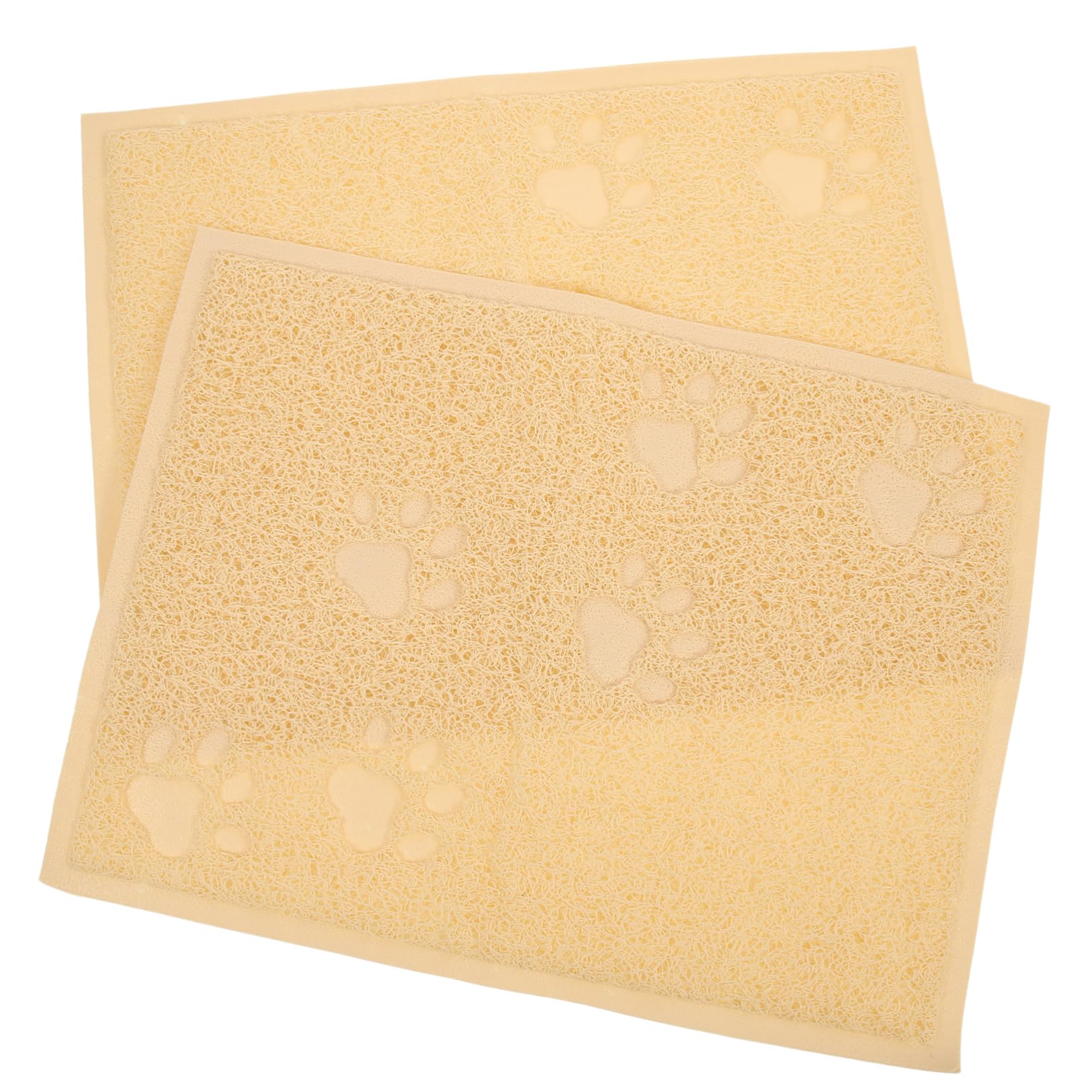 Angoily 2pcs Pvc Cat Litter Mat Cat Litter Trapper Kitten Supplies -slip Pet Cushion Indoor Carpet