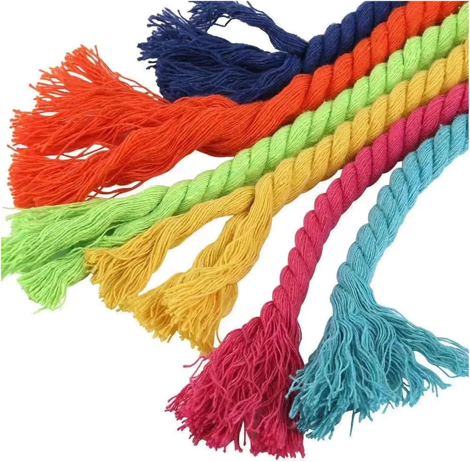 10m 5mm 3-Strand Twisted Colorful Cotton Rope/Rope for Bags Home Decoration DIY Textile Accessories(Beige)