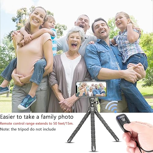 Miniatura 3 de Clicker para teléfono celular, control remoto de cámara (paquete de 2) para fotos y videos, obturador remoto inalámbrico compatible con