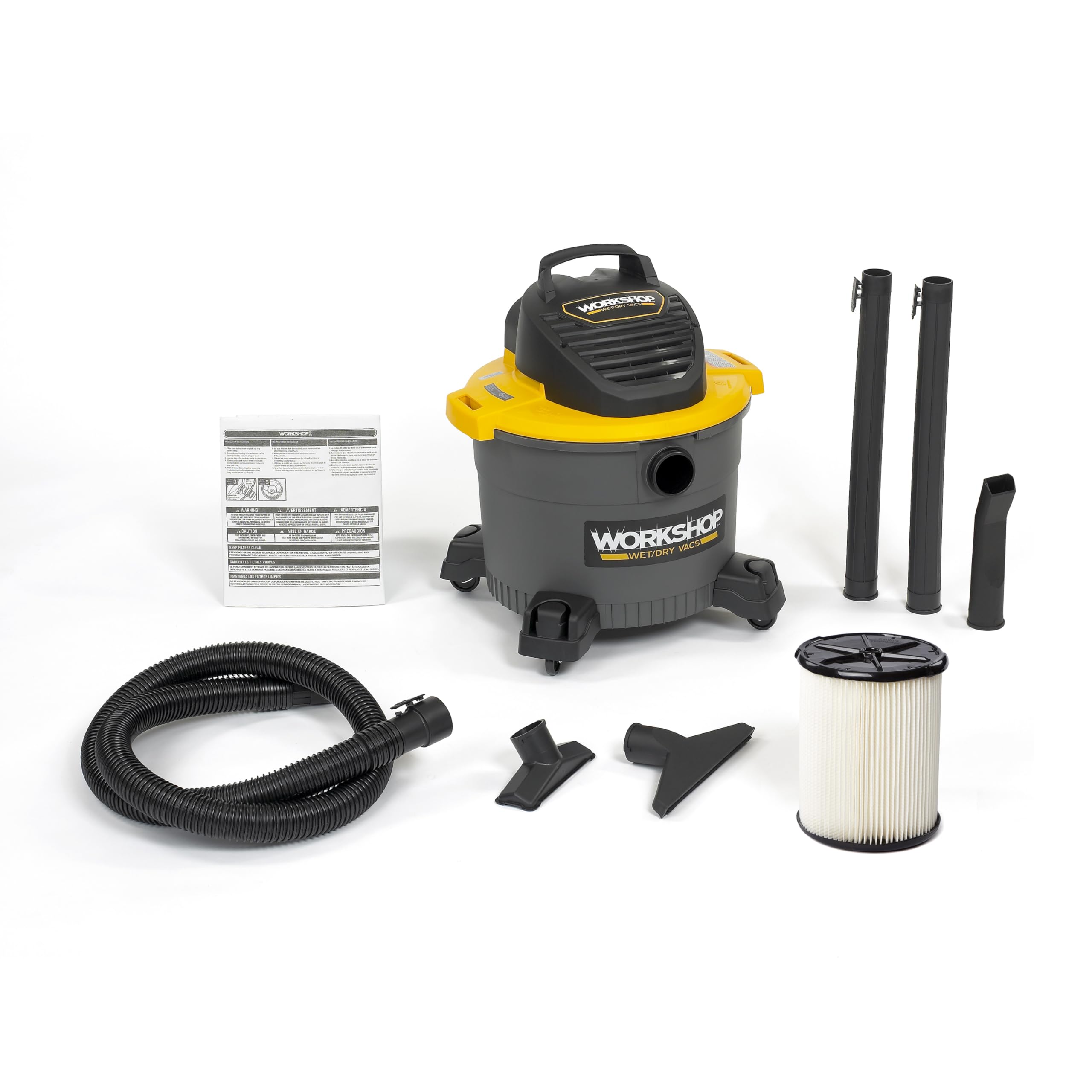 WORKSHOP Wet/Dry Vacs WS0915VA 9-Gallon 4.25 Peak HP Wet Dry
