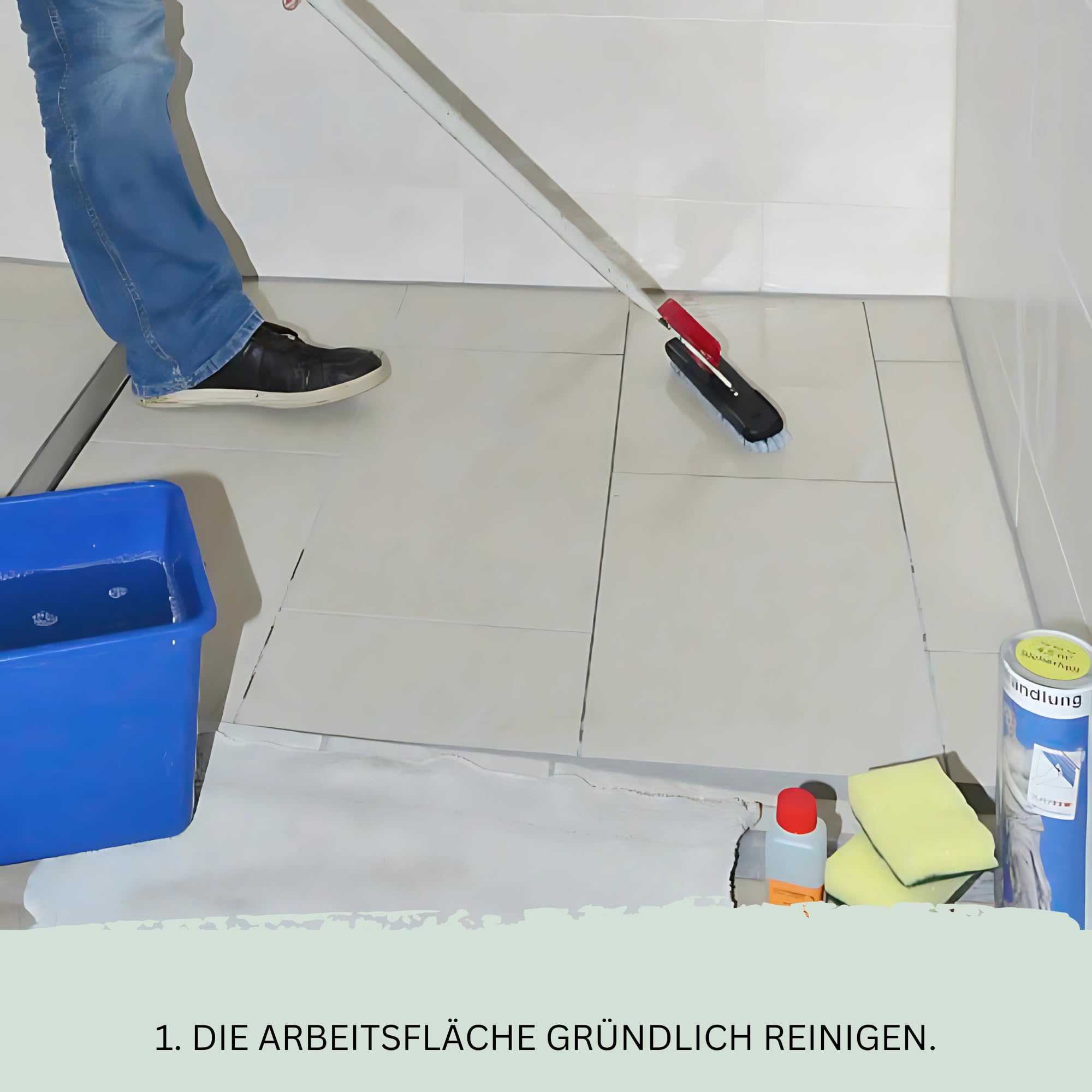 MediMuc Supergrip – Tratamiento antideslizante adecuado para hasta 4,5 m² de superficie, baño, entrada de casa o terraza antideslizante.
