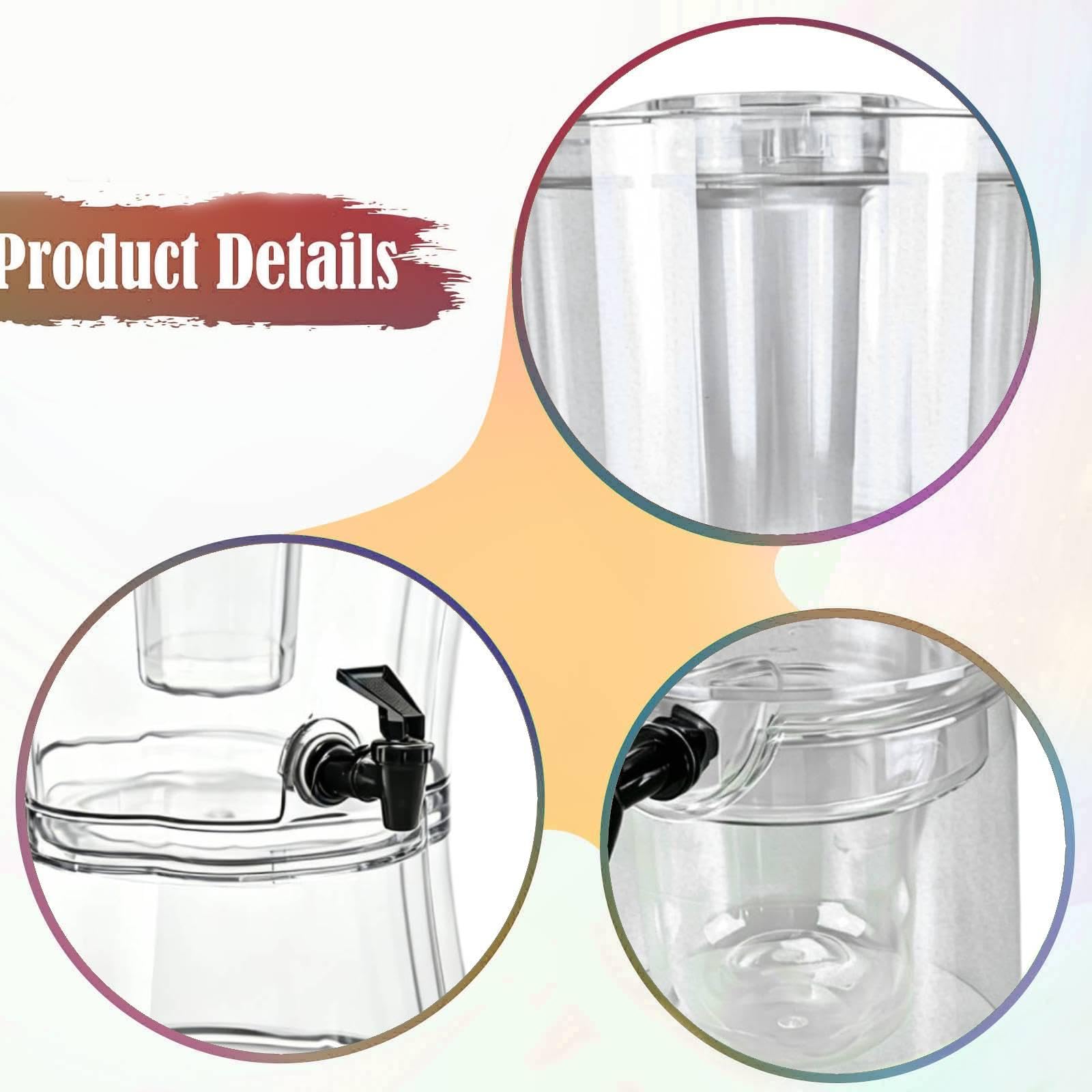 Baoblaze Dispensador Bebidas, Jarra Agua, Recipiente para Jugo para Fiestas, 43cmx24cm