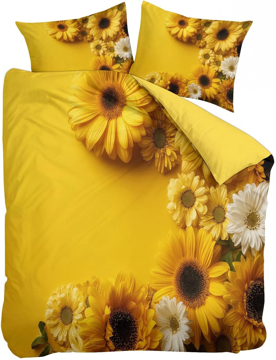 Parure de lit 2 personnes 260x240 en microfibre douce avec fermeture éclair pratique