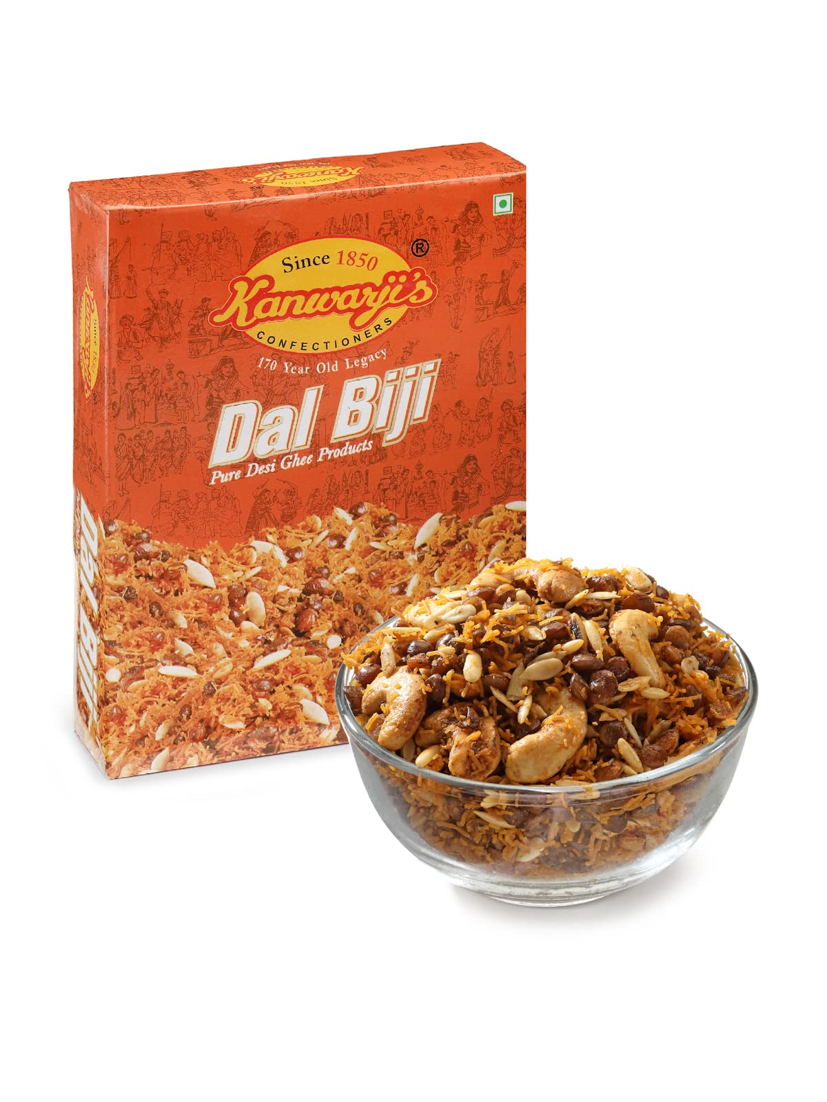 Kanwarjis Confectioners|Made with Pure 100% Desi Ghee | Dalmoth|Namkeen|100% Handmade and Ready to eat|Kaju Dal Biji (400gm) (B088KLLK5W) Amazon Price History, Amazon Price Tracker