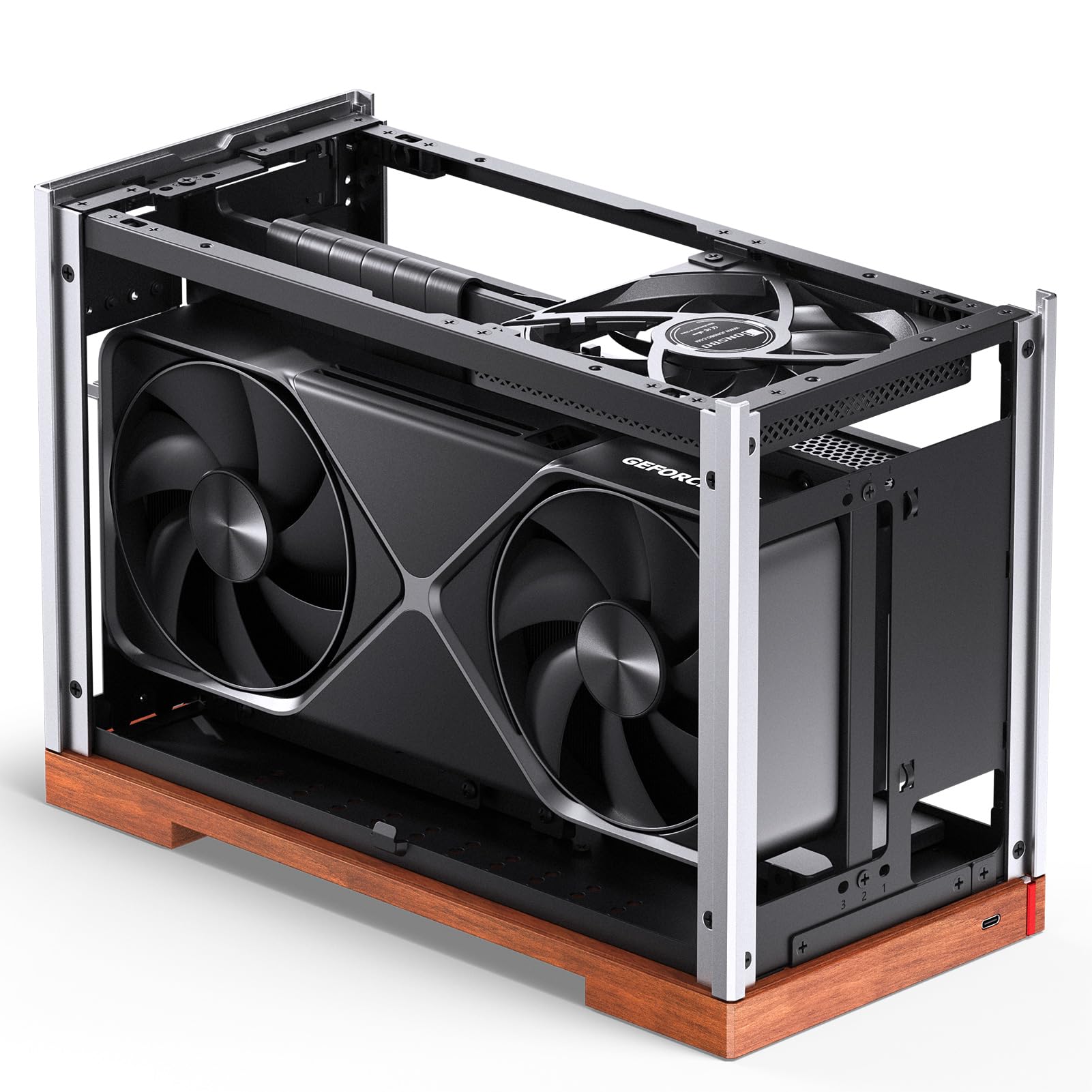 Jonsbo T9 mini itx PCケース JONSBO T9 Silver Mini ITX PC Case,SFF Tool-Free Mesh Desktop Case