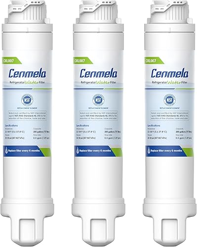 CML007 Compatible con Frigidaire EPTWFU01, Pure Source Ultra 2, Pure Source Ultra II, EWF02, 012505454226, 4562222, 807946701 Filtro de filtración