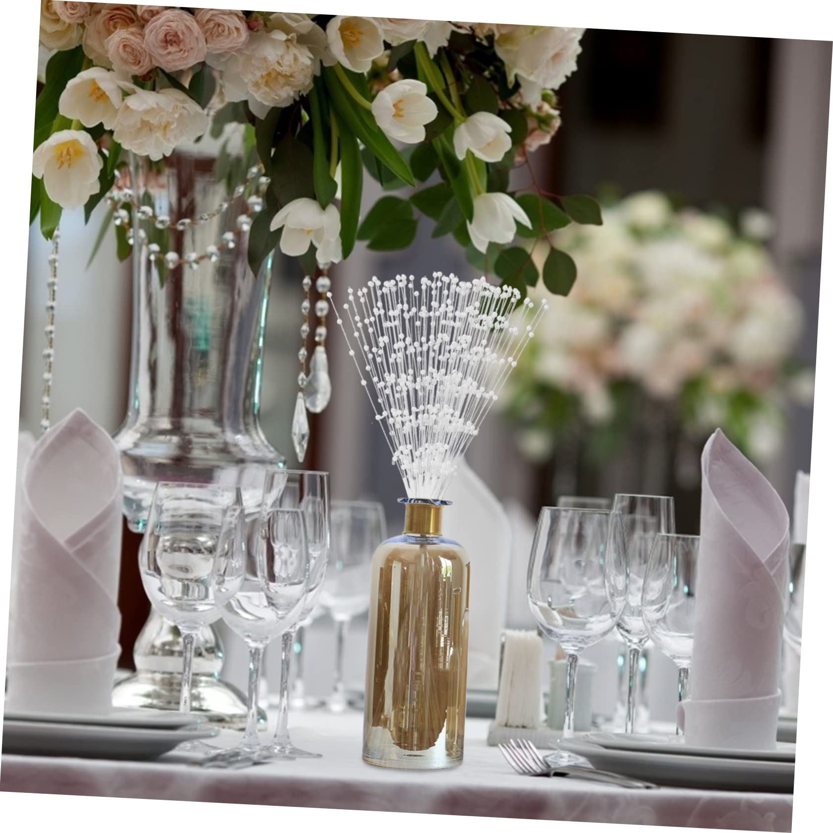 STOBOK 300stücke Hochzeitsperlen Stäbe Für Bouquets Und Dekorationen Elegante Perlenschnüre Für Hochzeiten Partys Und Kreative Bastelprojekte