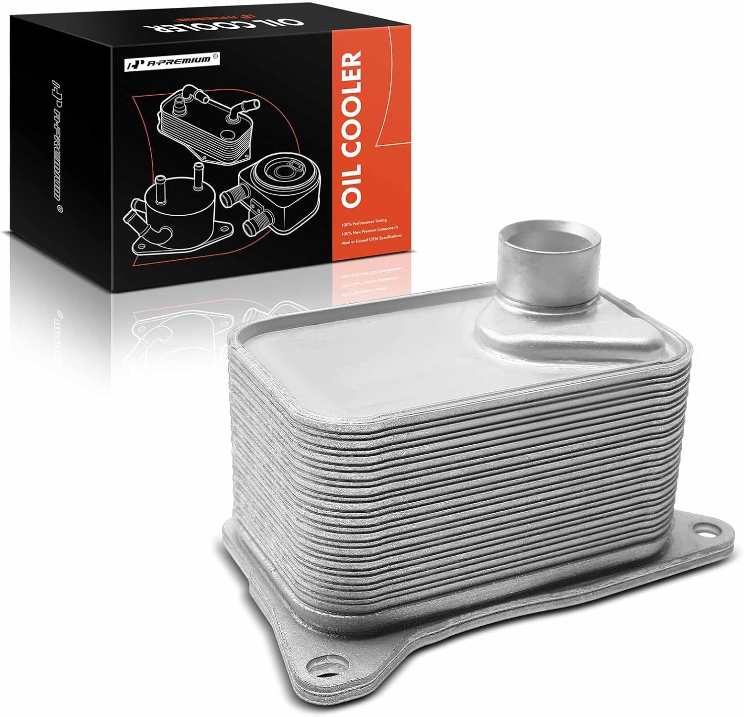 A-Premium Engine Oil Cooler Compatible with Audi A3 15-19 A4 17-19 A6 TT Quattro 2016-2018 S3