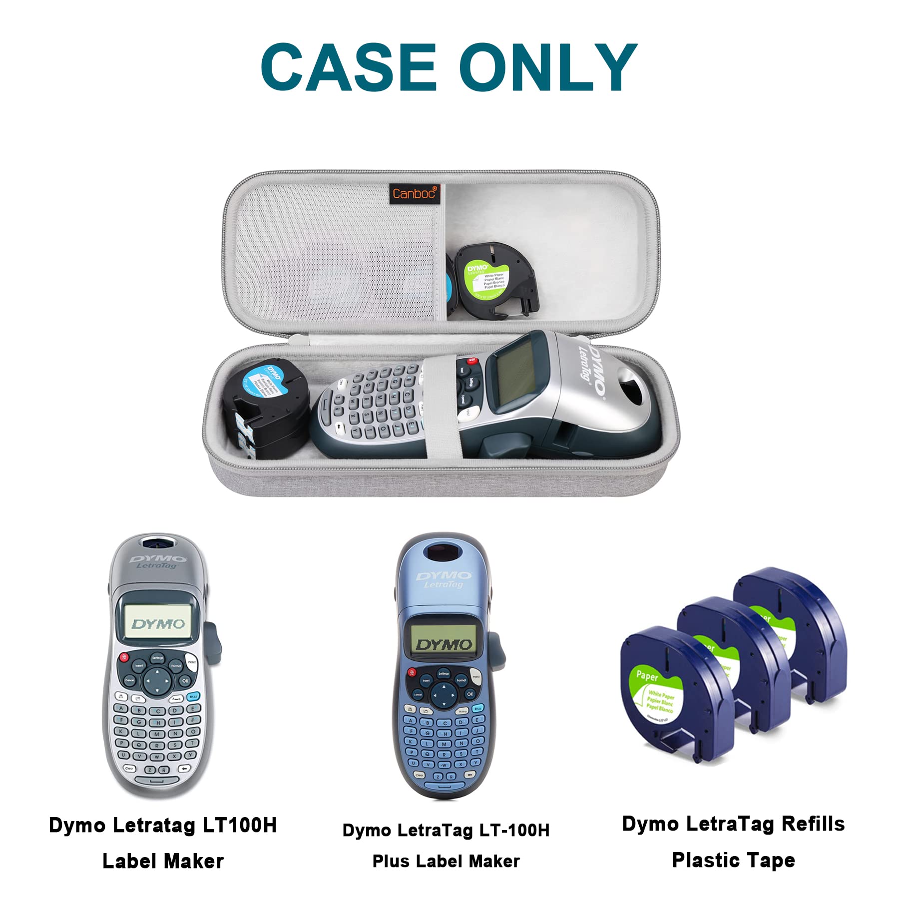 Hard Carry Case Compatible With DYMO LetraTag 100H / LetraTag 100H Plus