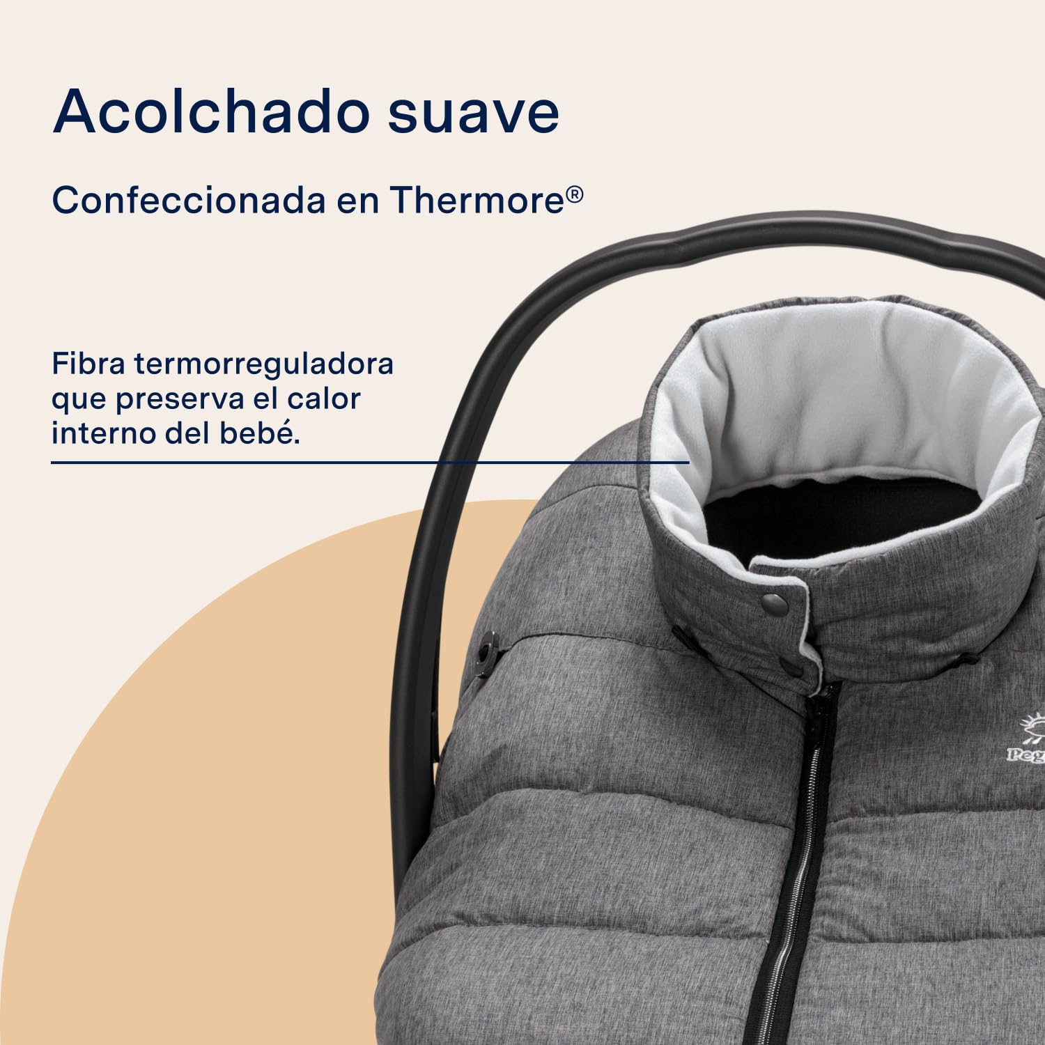 Peg-Pérego Igloo Cover - Funda de Invierno/Saco para Silla de Coche, Color Gris