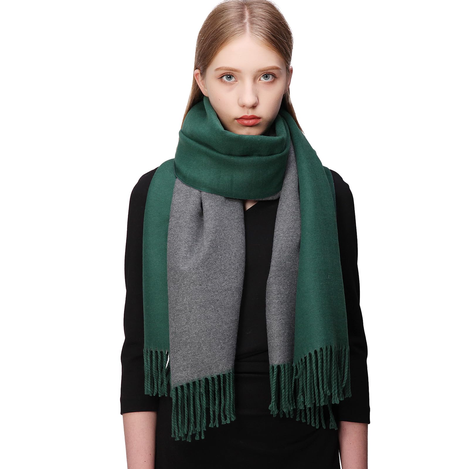 RIIQIICHY Donna Sciarpa Scialle Pashmina Invernale Elegante Lungo Morbida Rversibili Stole Avvolgere