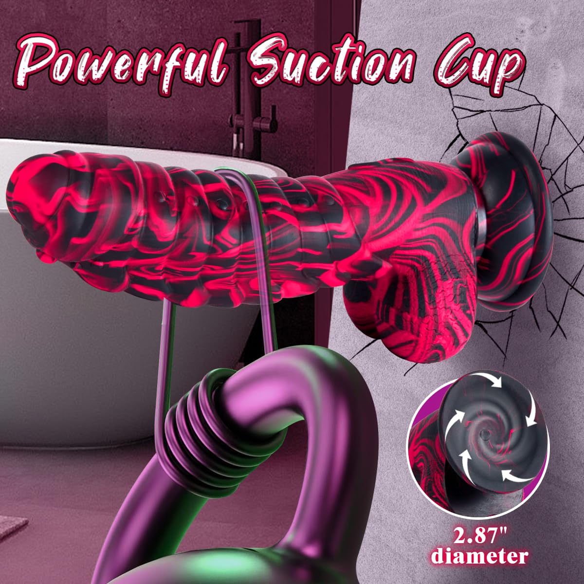 Sex Toys Realistic Dildo for Adults, 7.16 Inch Blowjob Silicone Thick Monster Dildos with Strong Suction Cup, G Spot Clitoral Vagina Anal Toy for Women Men Couples