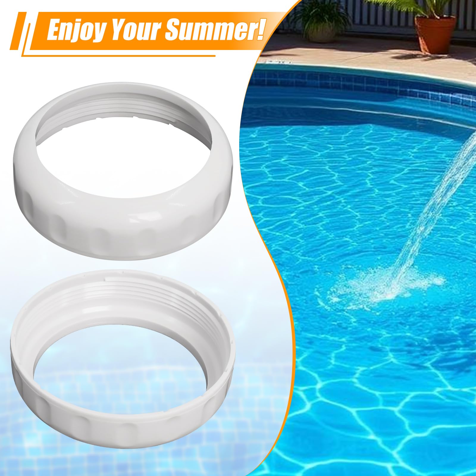 Podoy Lot de 2 bagues de collier compatibles avec Polaris 180 280 380 G52