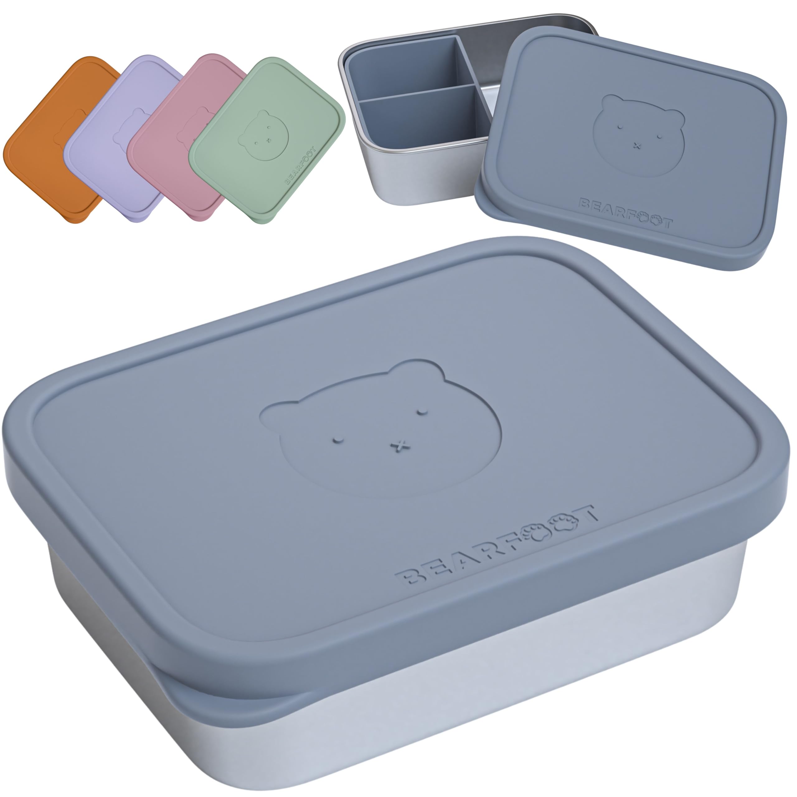 Contenitore per Il Pranzo con Isolamento Termico, Contenitore per Il Pranzo Multistrato sigillato in Acciaio Inossidabile, Adatto per casa, Lavoro, Viaggi e Scuola(Strato