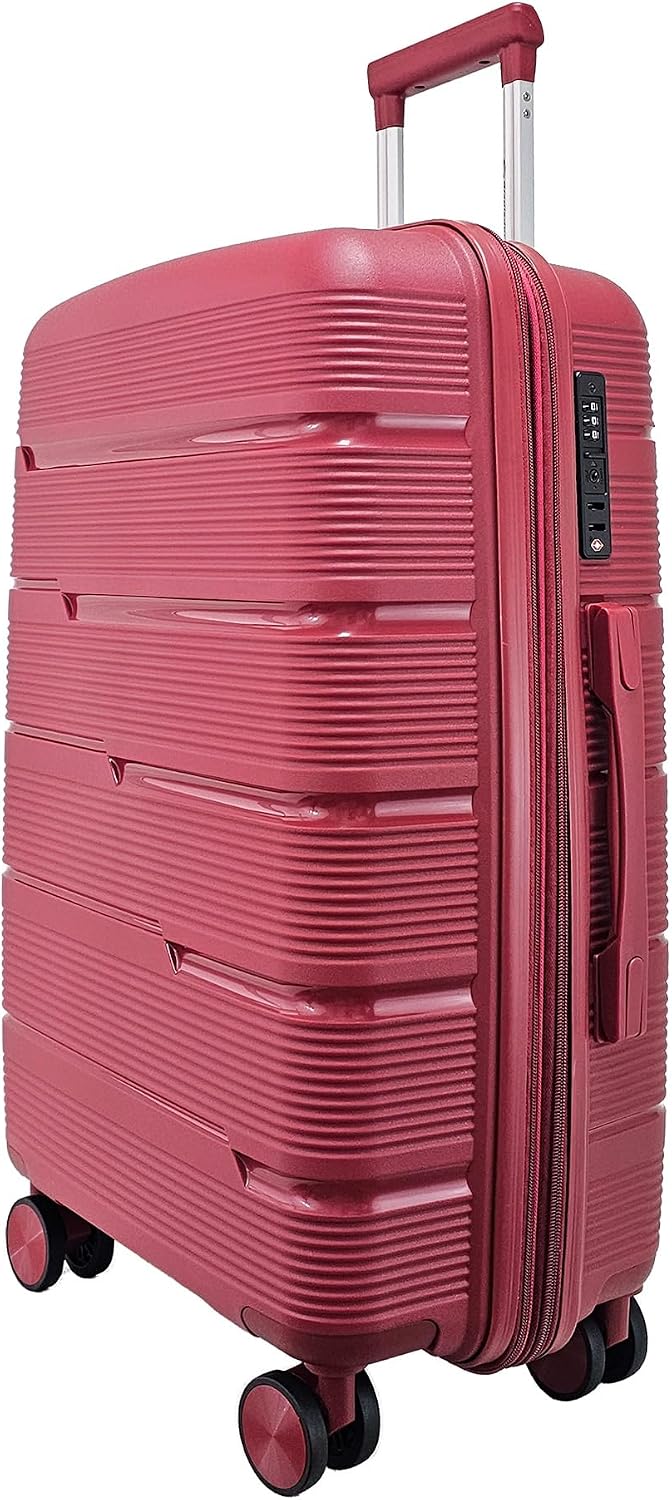 Mala de Viagem Média 23kg em Polipropileno Cadeado TSA Rodas 360 Gladiador P2M (Cereja) Mala de Viagem Média 23kg em Polipropileno Cadeado TSA Rodas 360 Gladiador P2M (Cereja)