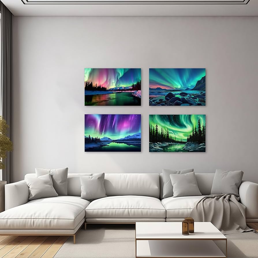 アートパネル　絵画　壁掛け　アート　オーロラ　絶景　夜景　自然　風景画　額縁　絵 アートパネル 絵画 壁掛け アート オーロラ 絶景 夜景 自然 風景