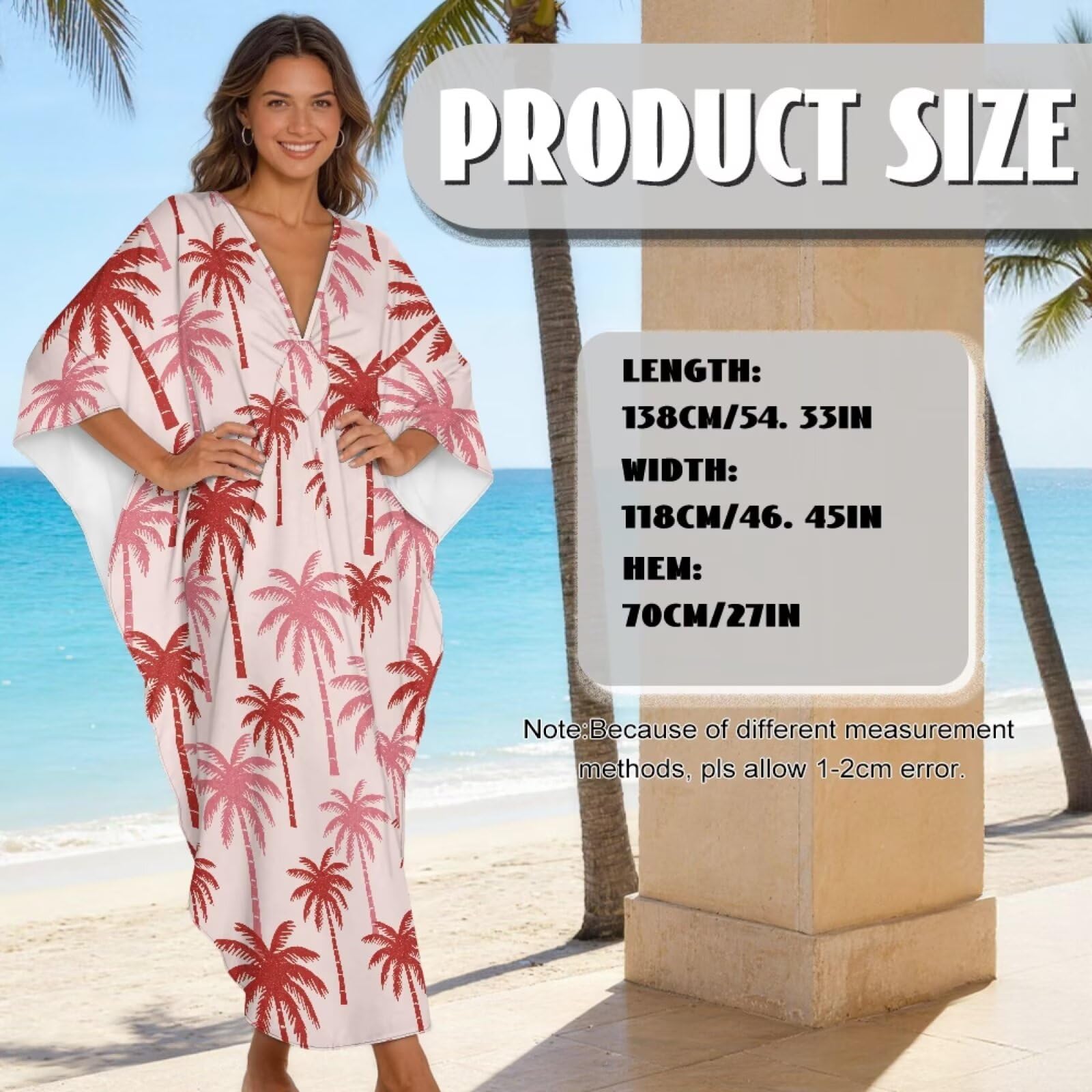 Copricostume estivo da donna, maxi abito da spiaggia con scollo a V, abbigliamento da resort per vacanze